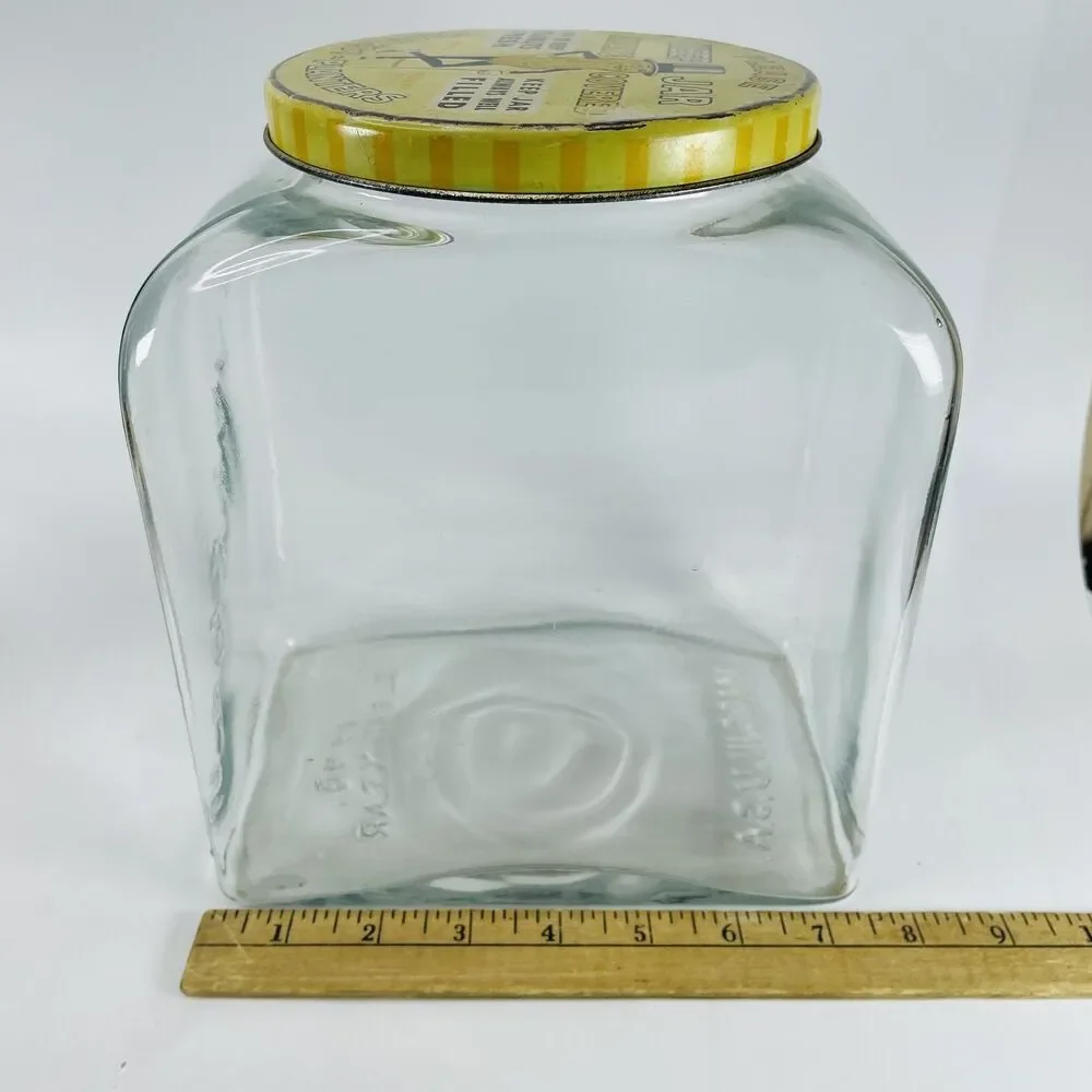 Vintage 1940 Planters Peanuts General Store Display Jar with Mister Peanut Lid